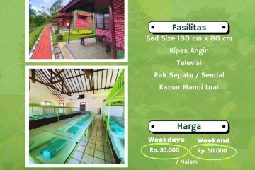 Kapasitas Fasilitas dan Harga Penginapan Barak Bhakti Alam Pasuruan